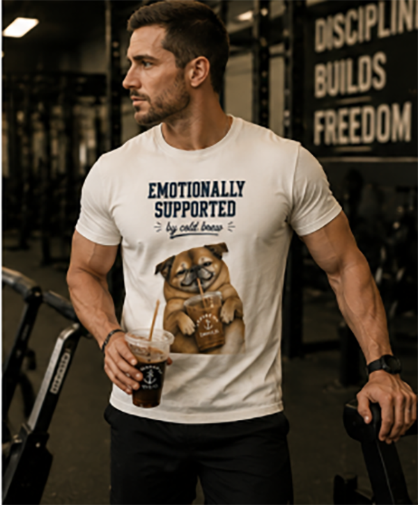 Emotionally Supported By Cold Brew T Shirt