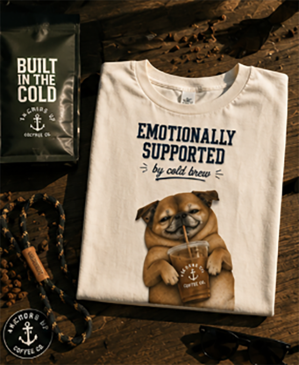 Emotionally Supported By Cold Brew T Shirt