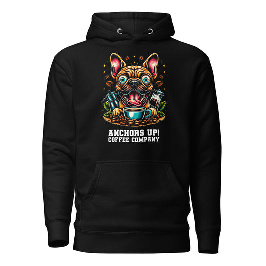 Crazy Caffeinated Rigatoni Black Unisex Hoodie